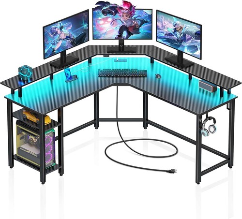 Scrivania forma l gaming - scrivania,