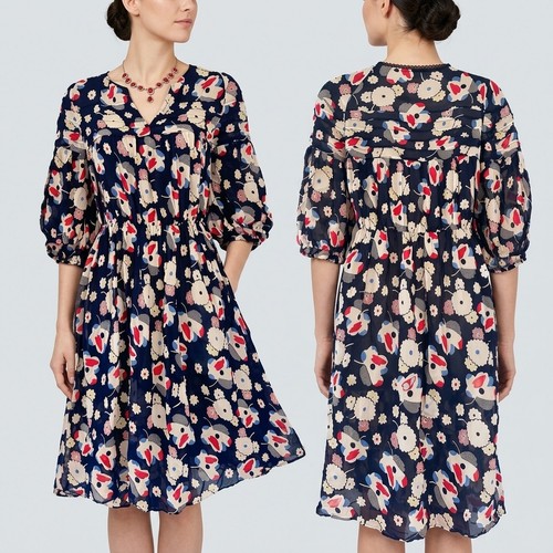 Boden abito blu navy - , floreale
