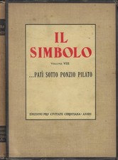 Il simbolo vol. VIII. …Patì