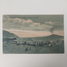 Antica Cartolina Castellammare Di Stabia Spiaggia Di Corso Garibaldi Viagg. 1925