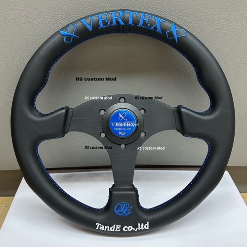 Volante piatto vertex blu - piatto,