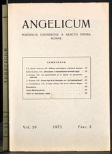 ANGELICUM - FASC 2, VOL 50 - 1973