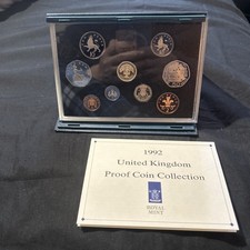 Collezione Monete Regno Unito Proof 1992 prodotte dalla Royal Mint