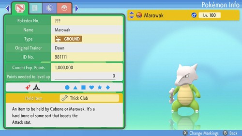 Shiny marowak 6ivs pokemon - shiny,