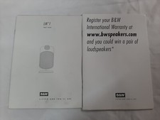 B&W Owner's Manual  per  LM1
