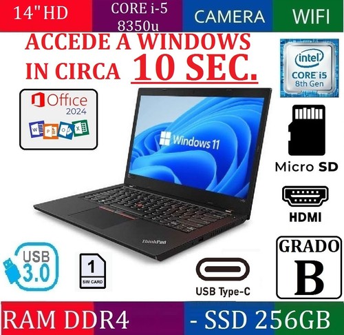 Notebook lenovo l480 - hd,