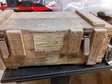 ANTICA CASSA MILITARE VUOTA IN