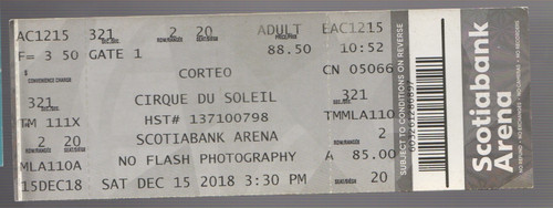 2018 cirque soleil - du, used