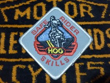 Harley-Davidson toppa patch HOG "SAFE RIDER SKILLS"