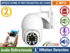 TELECAMERA WIFI IP MINI SPEED DOME 2 MP 1080P REGISTRA CON SD CARD IP66