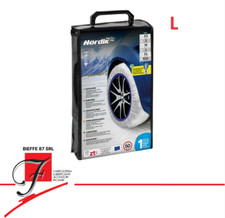 CALZE DA NEVE AUTO TAGLIA L IN TESSUTO OMOLOGATE UNI EN16662-1 UNIVERSALI