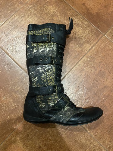 Stivali donna vintage moto