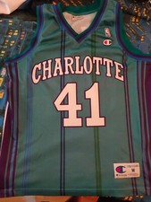 Glen Rice Charlotte Hornets canotta Champion NBA stagione 1995/96 tg.M