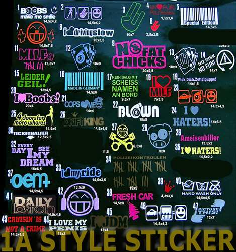 Set adesivi stickerbomb - 7,