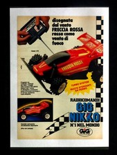 VINTAGE 1987 GIG NIKKO RADIOCOMANDI FRECCIA ROSSA AD / PUBBLICITÀ / WERBUNG 