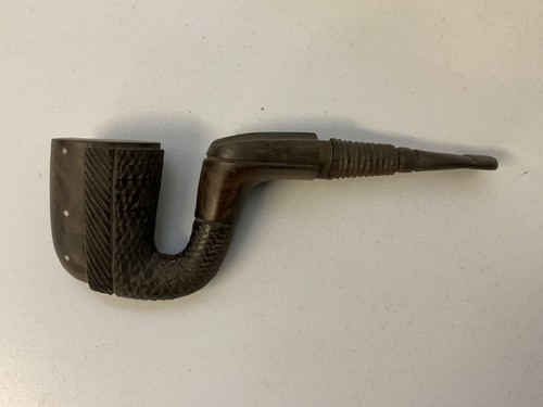 Pipa antica scolpita legno - scolpita,