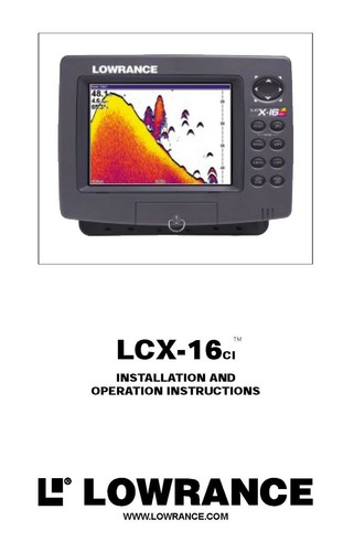 Lowrance lcx 16ci - lowrance,