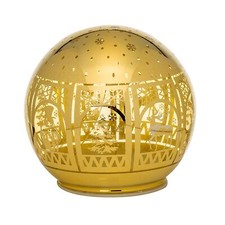 Palla Vetro Con Led Oro 15
