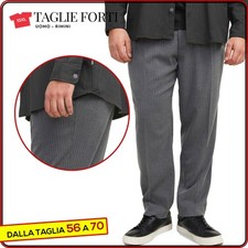 pantaloni uomo estivi TAGLIE FORTI elasticizzati da 56 a 70 Jack Jones