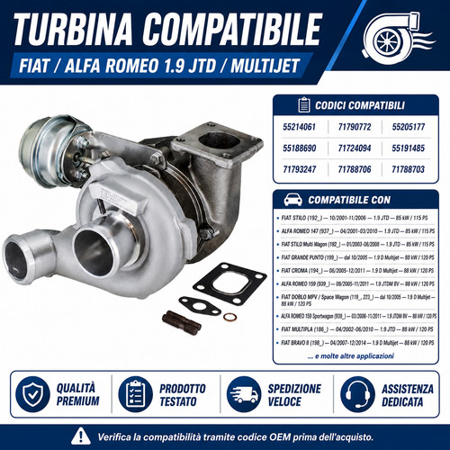 Turbina turbocompressore per - turbocompressore,