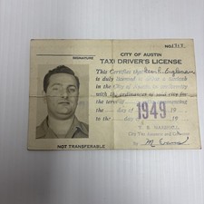 Vintage 1949 City Of Austin