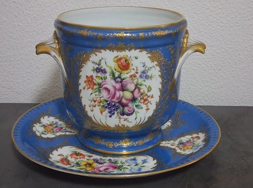 Grande cachepot con piatto - grande,