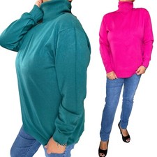 Dolcevita da donna maglione collo alto lana maglioncino maglia lupetto pullover