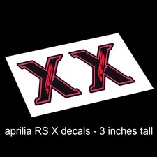 aprilia RS X decals (2)  rsv4