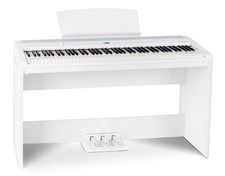 88 Tasti Dinamici Tastiera Stage Piano USB MIDI Metronom con Leggio Base Bianco