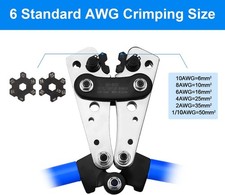 Pinza crimpatrice AWG 10-0, 6/10/16/25/35/50 mm² TEENO, pinza multifunzione per