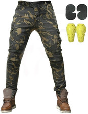 Uomo Moto Biker Jeans