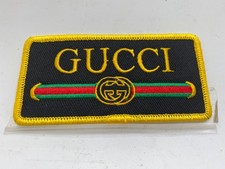 GUCCI NUOVO RICAMATO AZIENDA CUCITO SU NOME TOPPA ETICHETTA