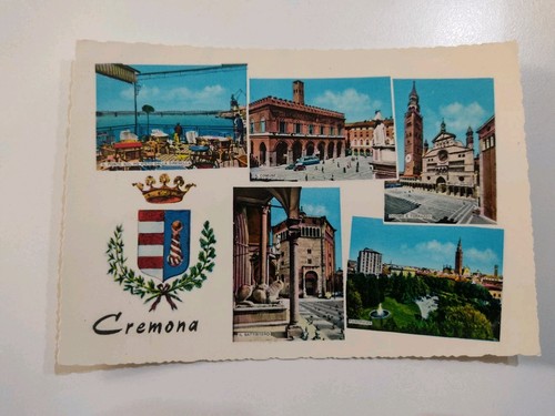 Cartolina saluti cremona - saluti,