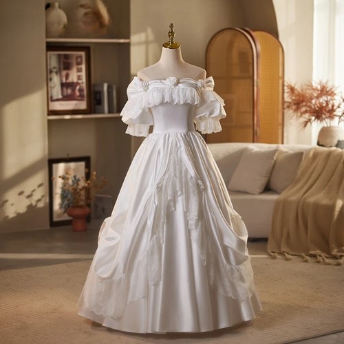 Abiti sposa raso spalle - da,
