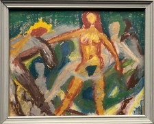 Gouache Espressionista Figure