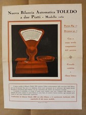 Bilance TOLEDO Milano – BILANCIA AUTOMATICA 1050 – volantino anni 50