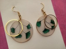 orecchini resina foglie Boho