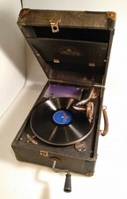 grammofono  portatile salon decca raro,vintage made in london