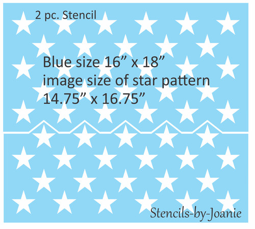 Pezzi stencil 50 stelle - stencil,