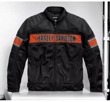 Harley Davidson Uomo Trenton Mesh Giacca da Equitazione Giacca Moto Mesh Tessuto