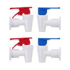  4 Pezzi Rubinetto Raffreddatore Ricambio Blu e Rosso Rubinetto Acqua Dispenser Plastica
