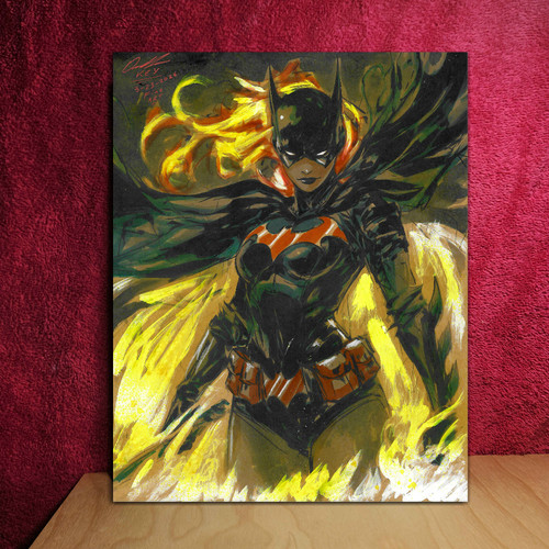 Batgirl illustrazione colori - a,