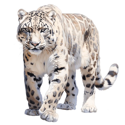 Adesivi leopardo delle nevi - delle,