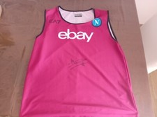 Pettorina Calcio Napoli Viola 2023Autografata Oshimen.LEGGERE DESCRIZIONE 