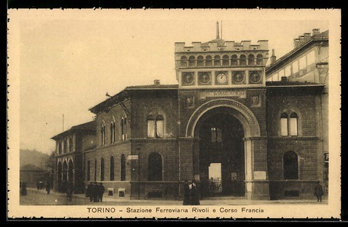 Cartolina torino stazione - cartolina, torino,