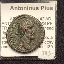 ANTONINO PIO ROMANO SESTERZIO