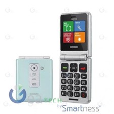 BRONDI FLIPPER TELEFONO CELLULARE A CONCHIGLIA DUAL SIM E FOTOCAMERA VERDE ACQUA