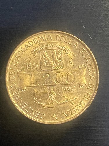 Moneta 200 lire 1996 - moneta,