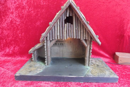 Presepe vecchio legno fatto - presepe,