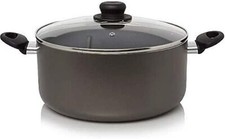 Pentola da cucina coperchio casseruola vetro stockpentola antiaderente alluminio con teflon